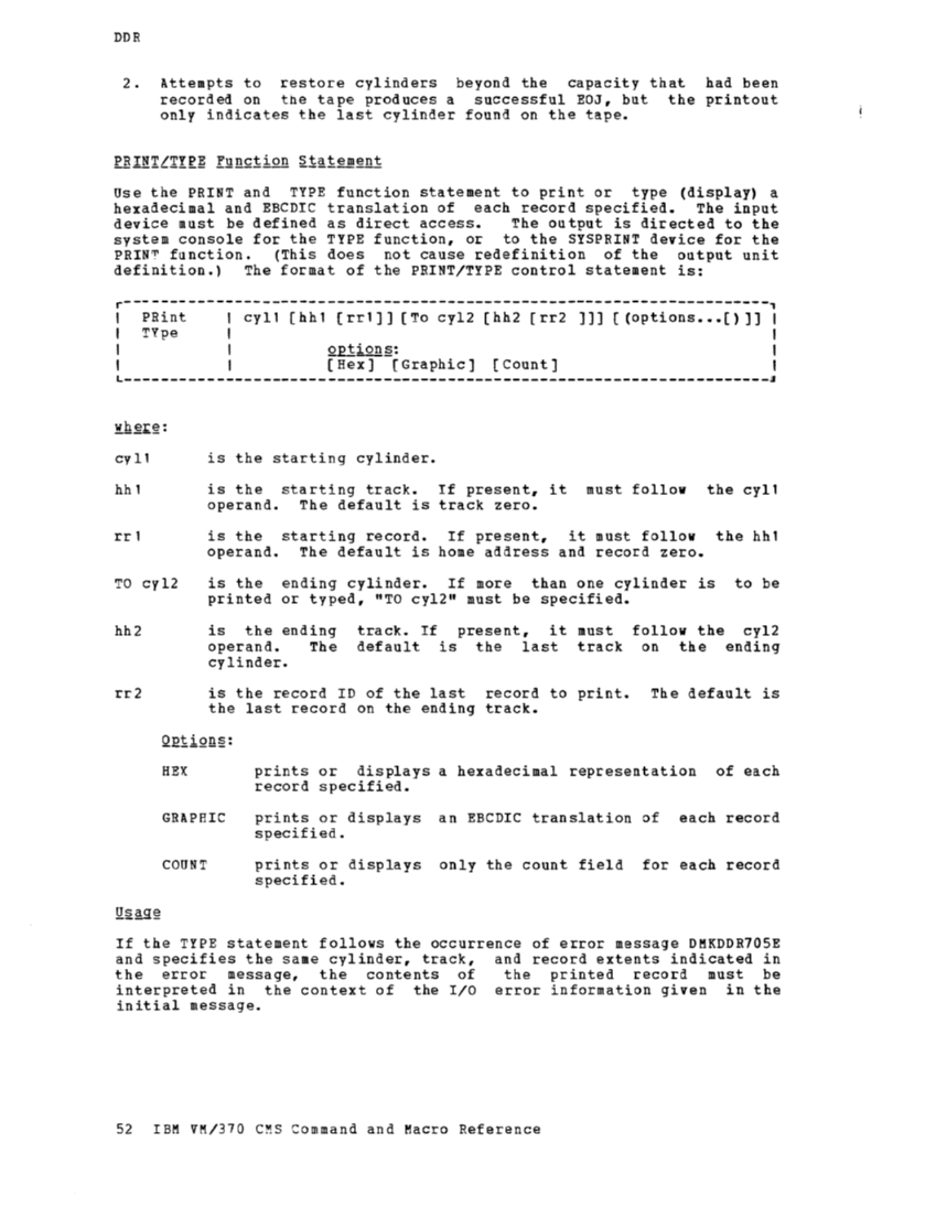 CMS Command and Macro Reference (Rel 6 PLC 17 Apr81) page 66