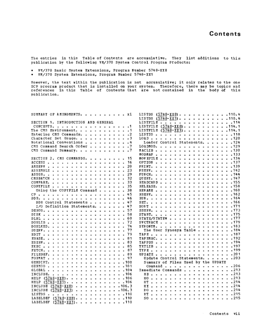 CMS Command and Macro Reference (Rel 6 PLC 17 Apr81) page 6
