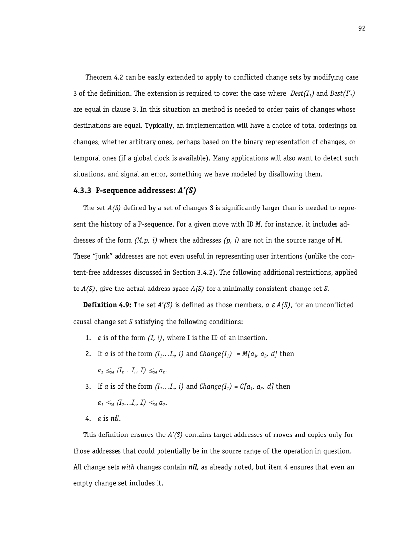 Palimpsest: Change-oriented Concurrency Control for Collaborative Applications page 104