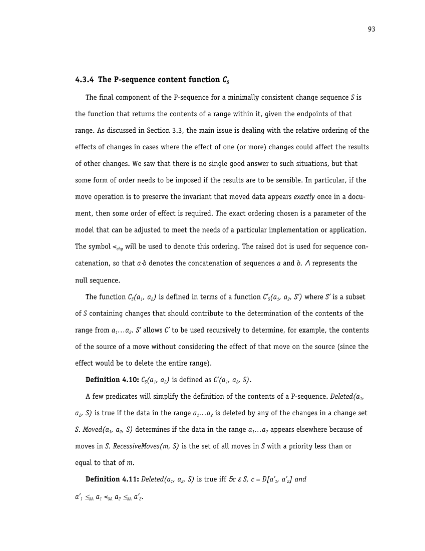 Palimpsest: Change-oriented Concurrency Control for Collaborative Applications page 105