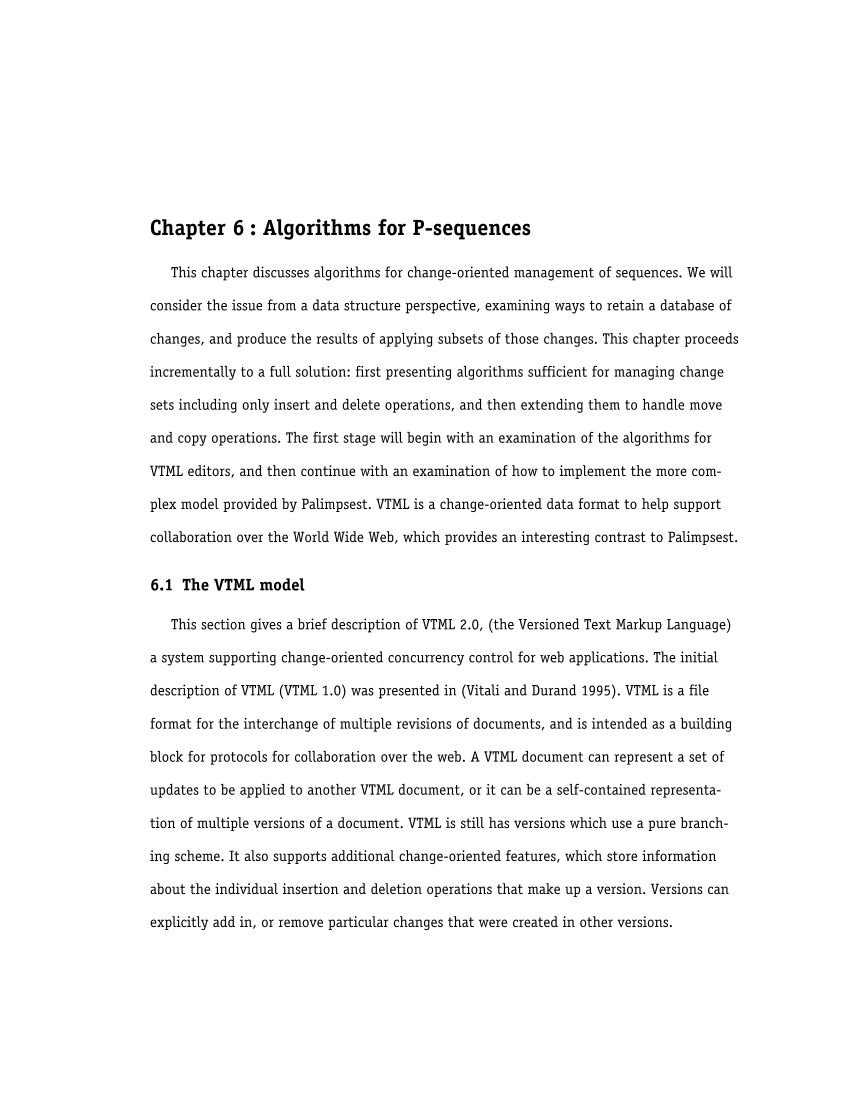 Palimpsest: Change-oriented Concurrency Control for Collaborative Applications page 121