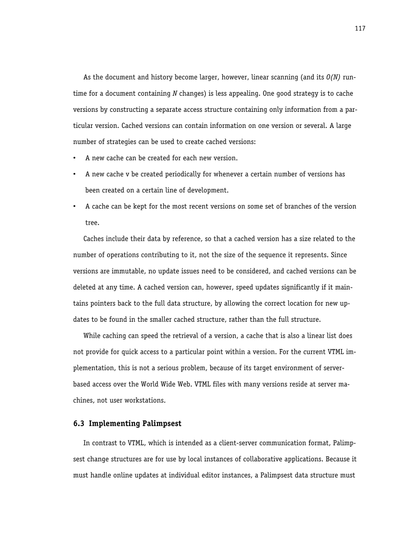 Palimpsest: Change-oriented Concurrency Control for Collaborative Applications page 128