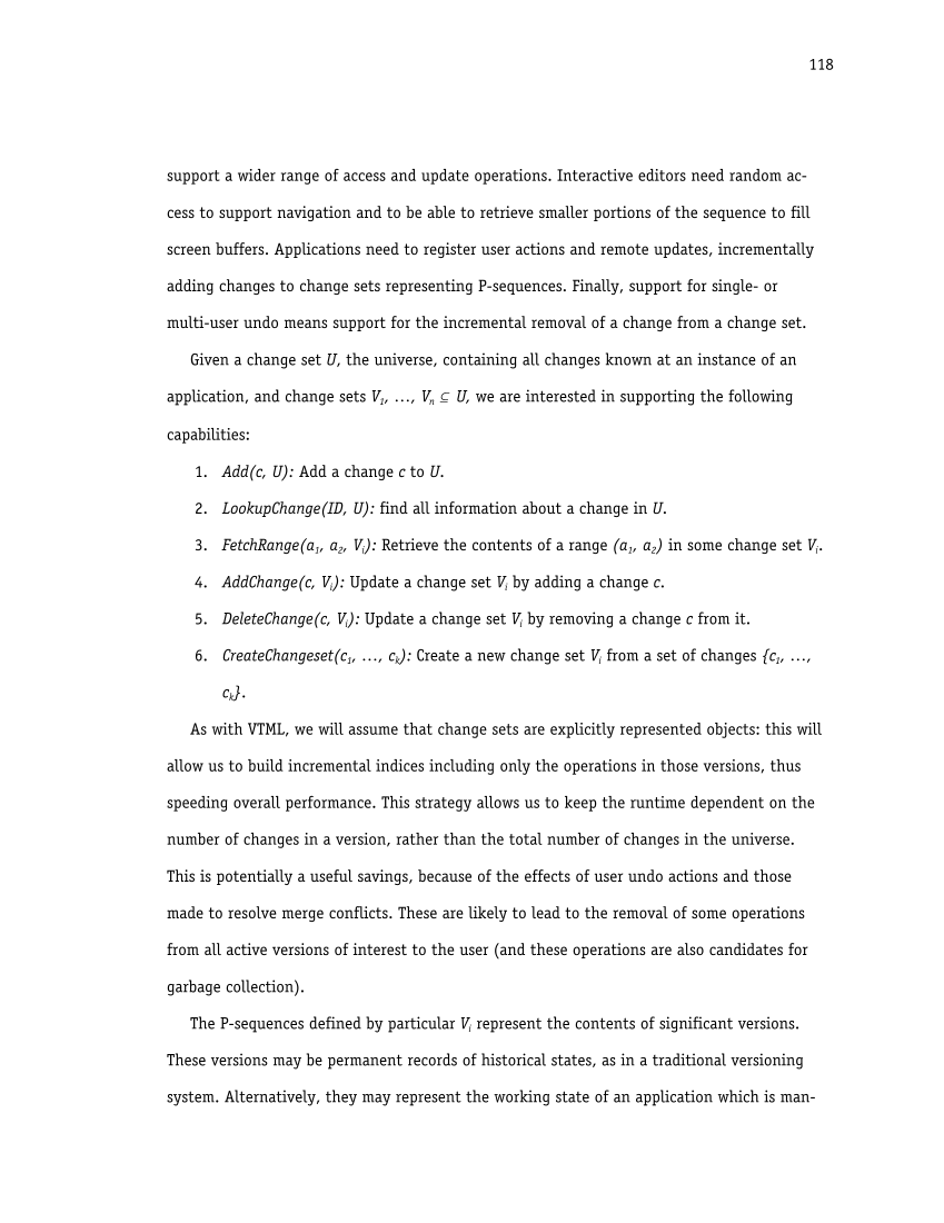 Palimpsest: Change-oriented Concurrency Control for Collaborative Applications page 129