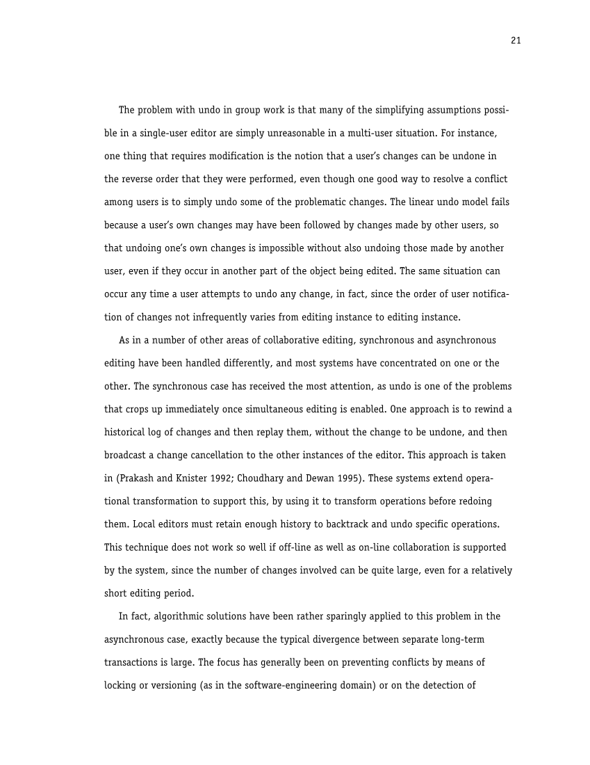 Palimpsest: Change-oriented Concurrency Control for Collaborative Applications page 33